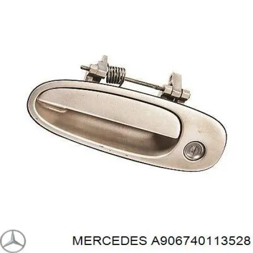 Cerradura de puerta de batientes, trasera izquierda superior A906740113528 Mercedes