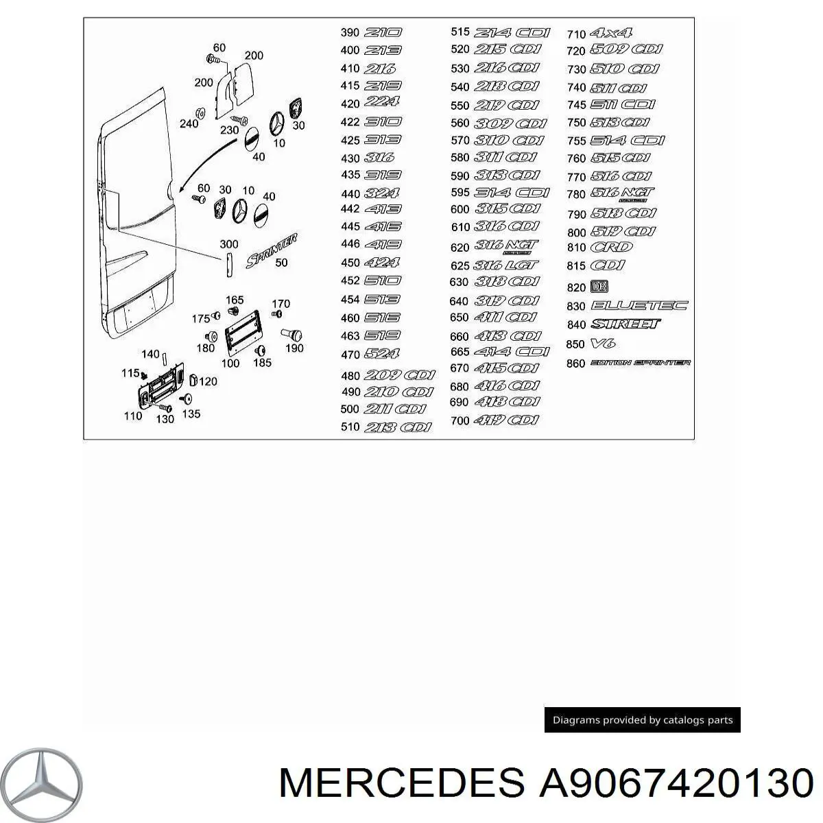 A9067420130 Mercedes 