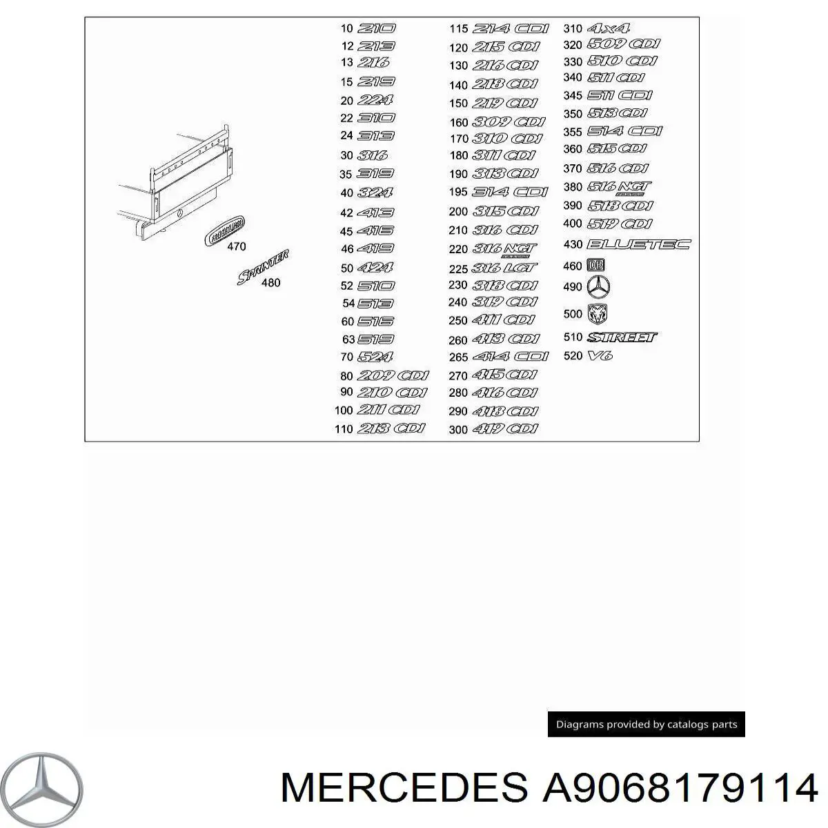 Купить A9068179114 Mercedes 