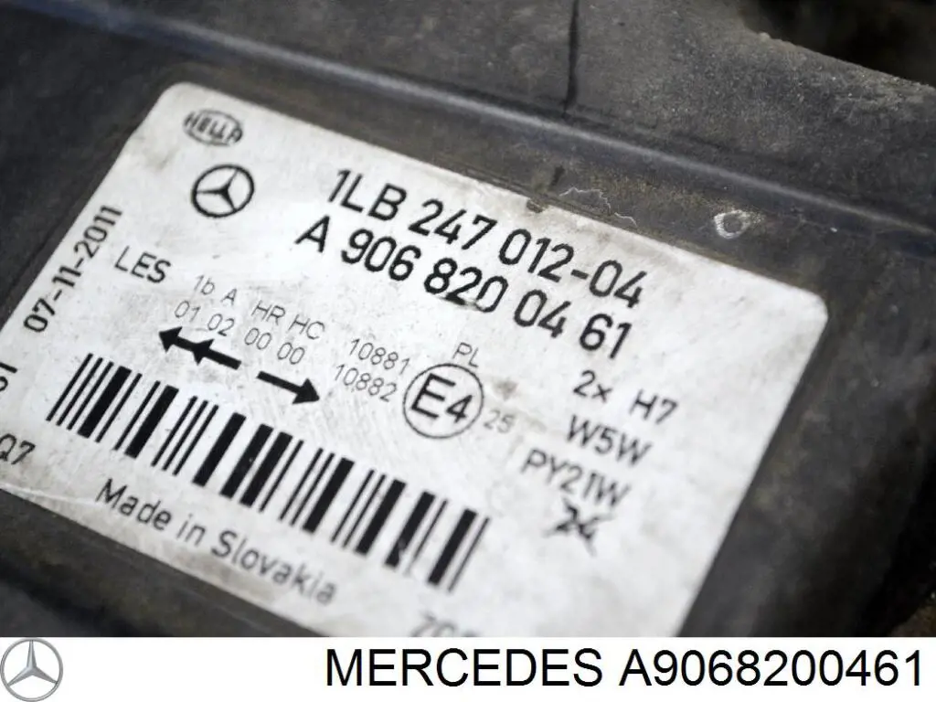 Купить A9068200461 Mercedes Фара основная правая