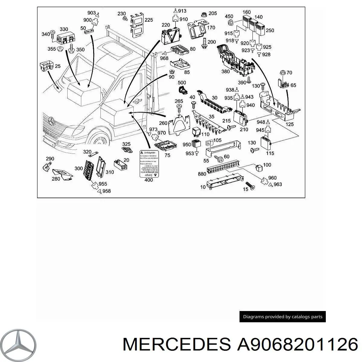 Купить 6398201426 Mercedes Блок управления освещением