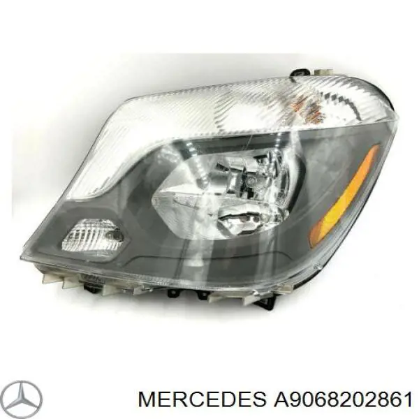 Левая фара 9068202861 Mercedes