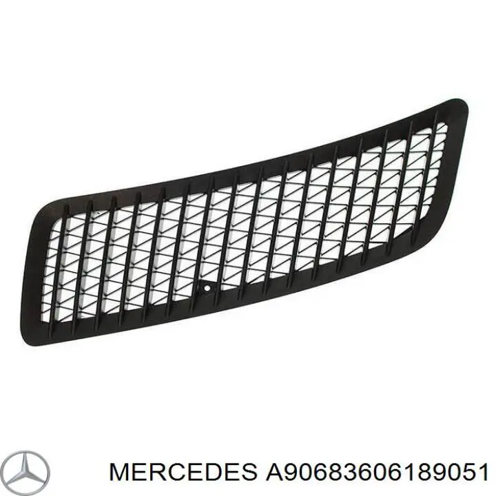 A90683606189051 Mercedes grelha da capota