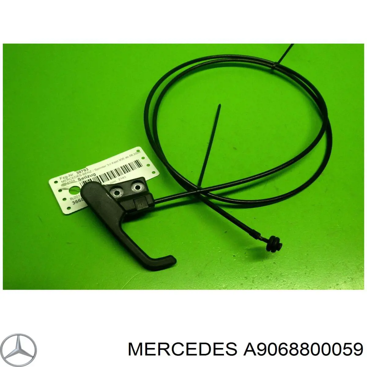 Трос открывания капота A9068800059 Mercedes