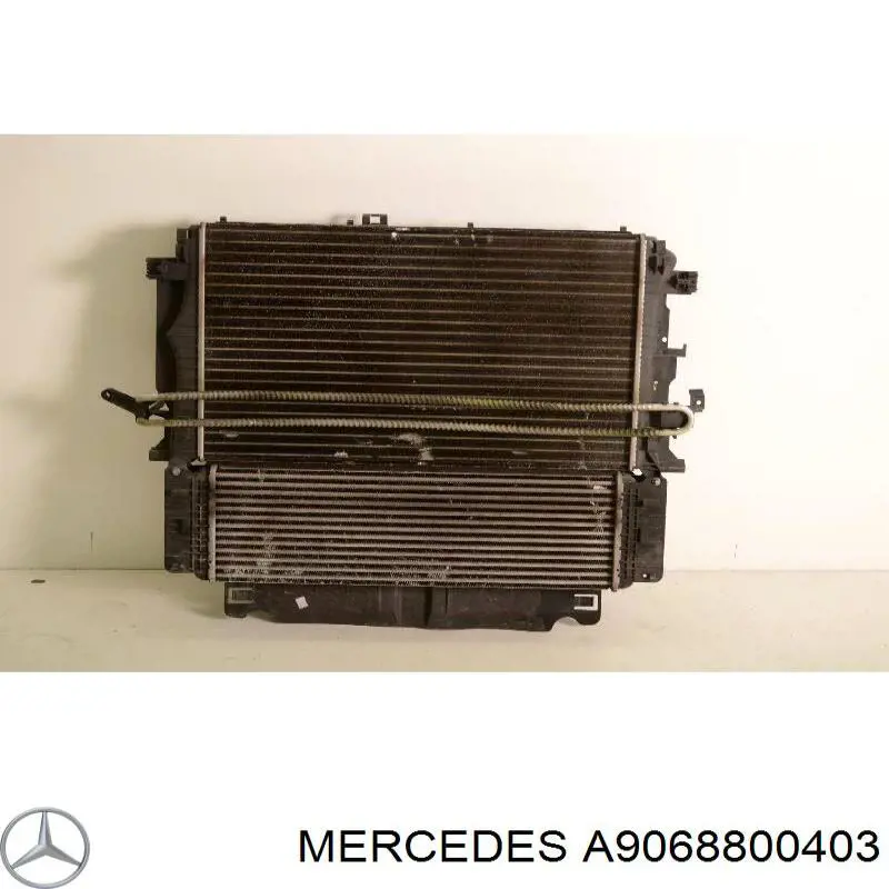 A9068800403 Mercedes суппорт радиатора в сборе (монтажная панель крепления фар)