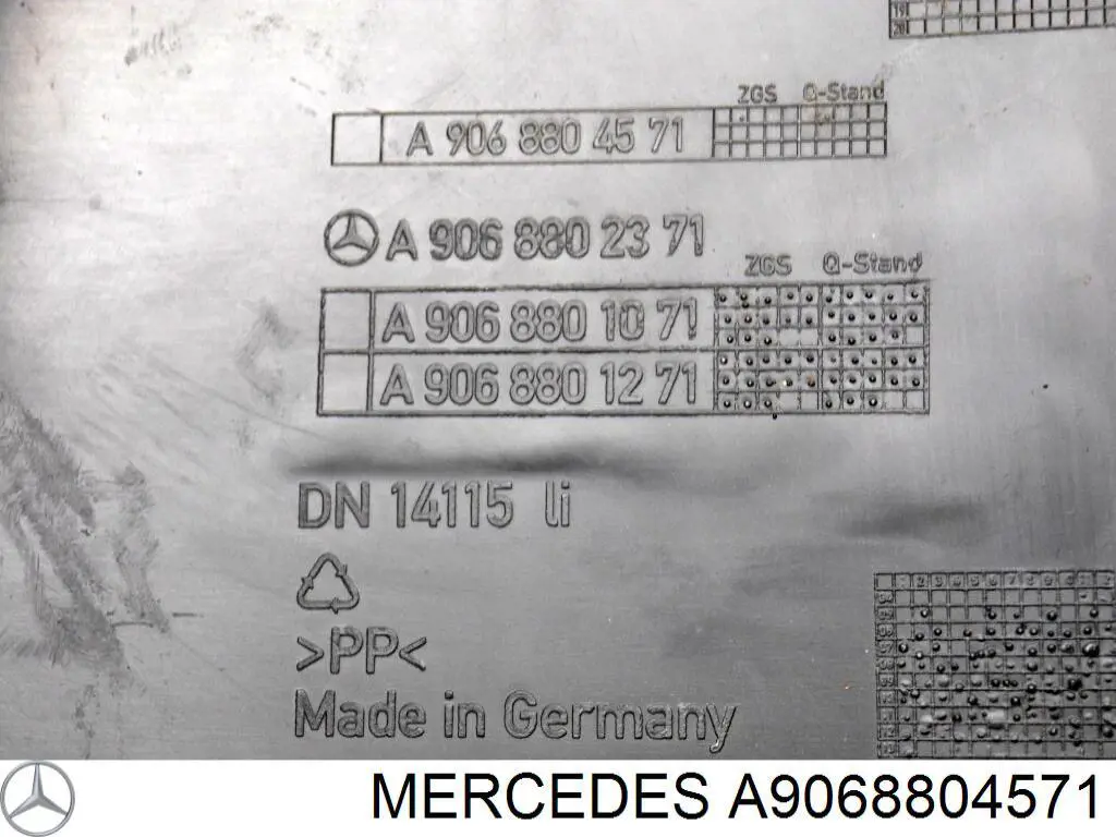 A9068804571 Mercedes pára-choque traseiro, parte esquerda