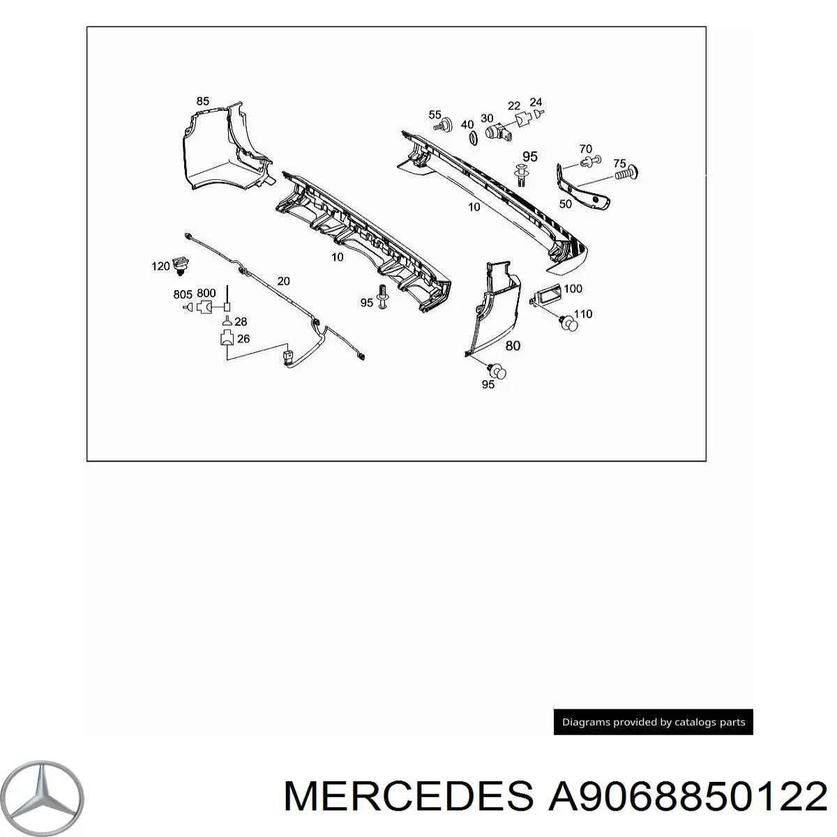  Mercedes 90688501229B51 цена, от 17.74 USD