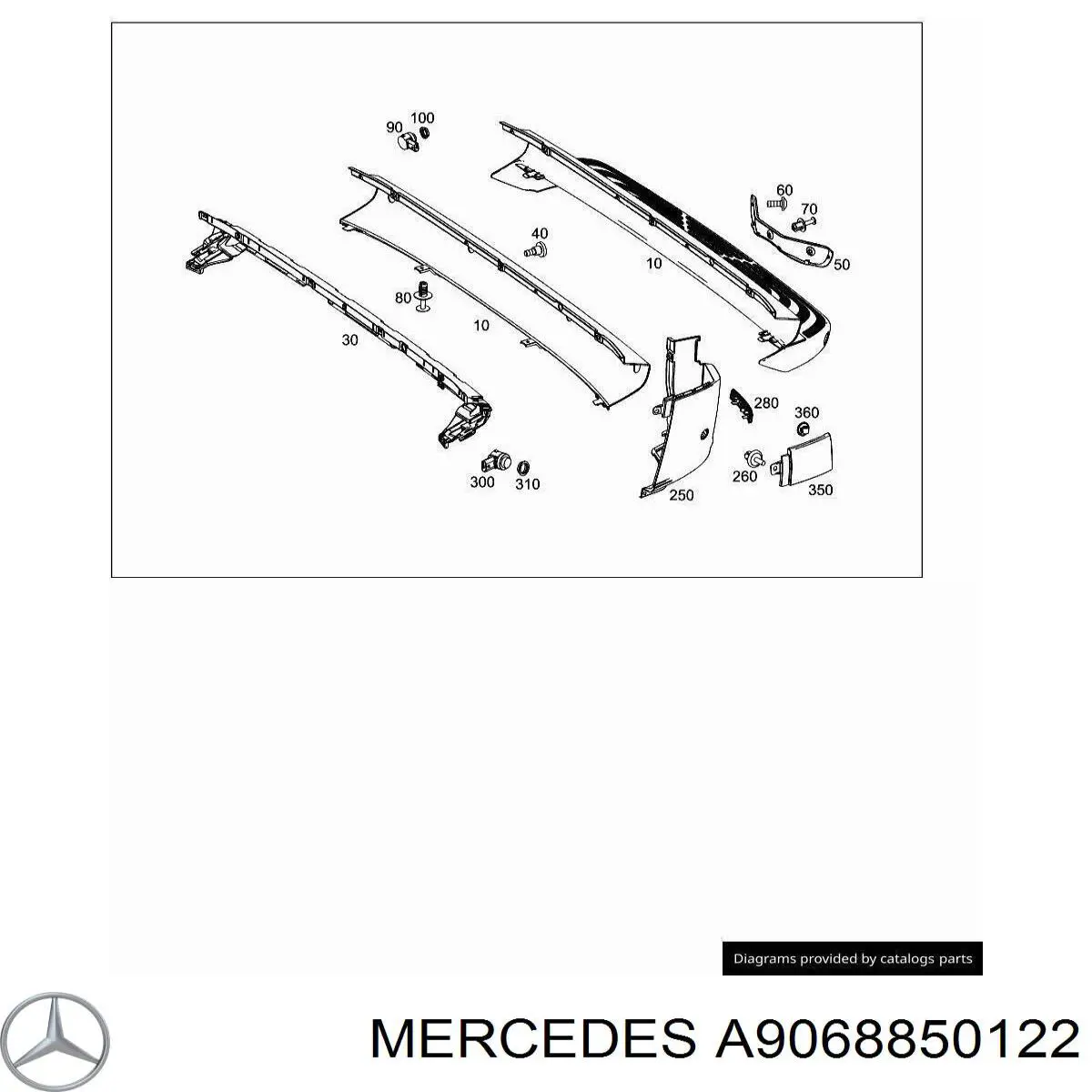 Mercedes A9068850122 цена, от 17.74 USD