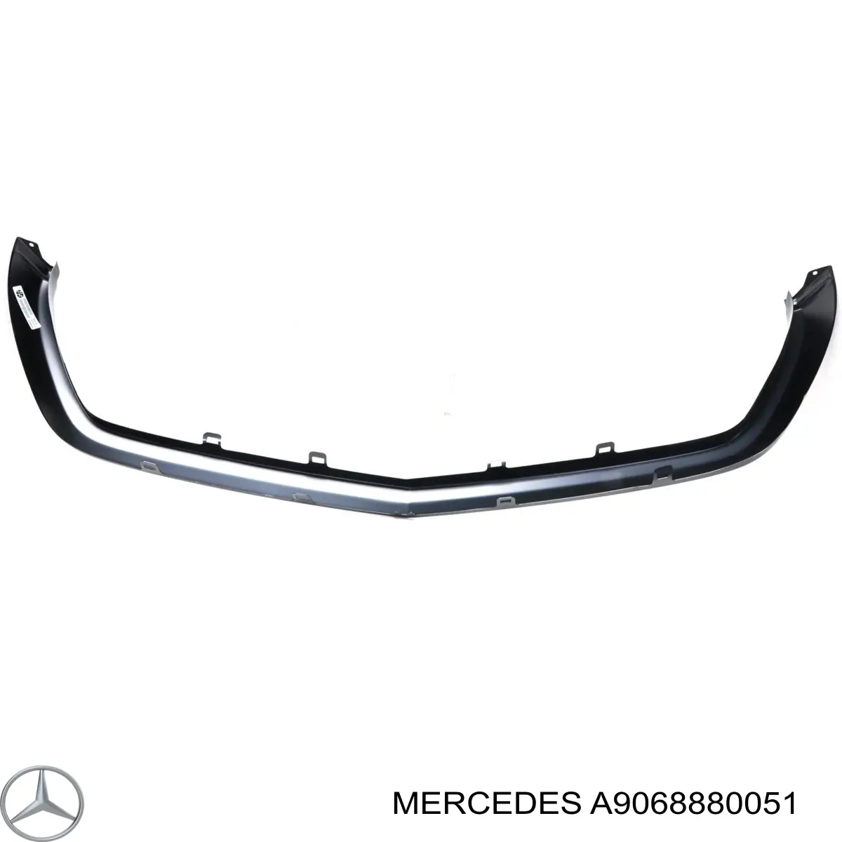 A9068880051 Mercedes placa sobreposta inferior de grelha do radiador