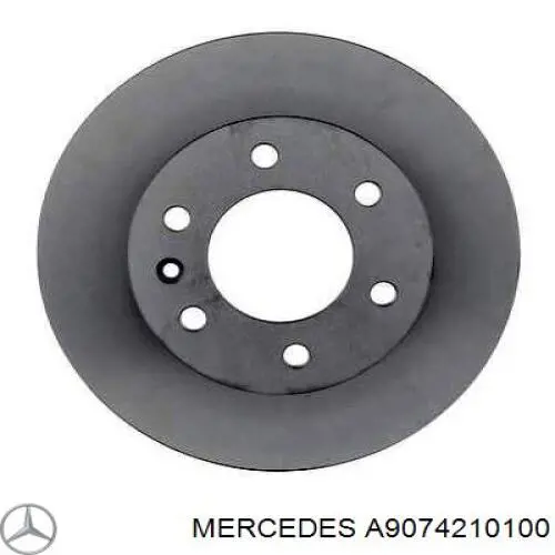 Передние тормозные диски A9074210100 Mercedes