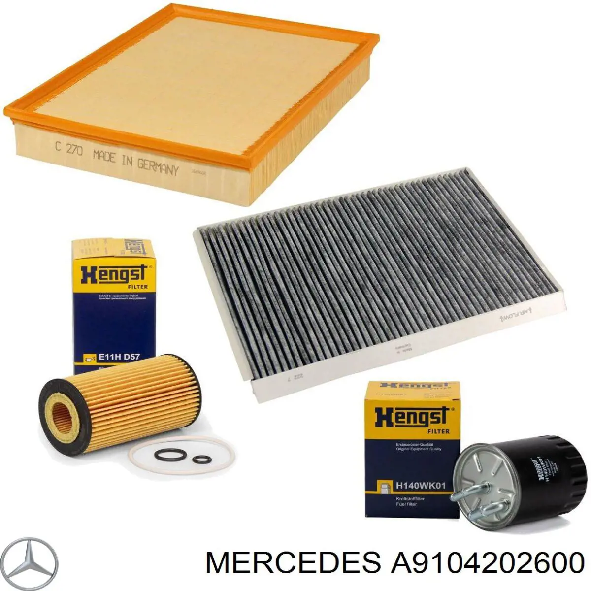 Колодки ручника A9104202600 Mercedes