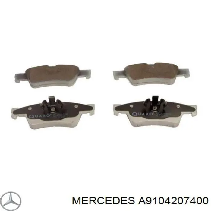 Купить 9104207400 Mercedes Колодки тормозные задние, дисковые