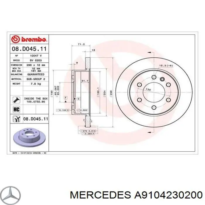 A9104230200 Mercedes 