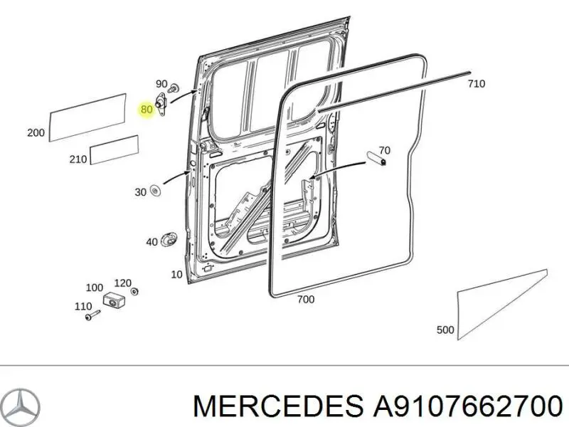 A9107662700 Mercedes 