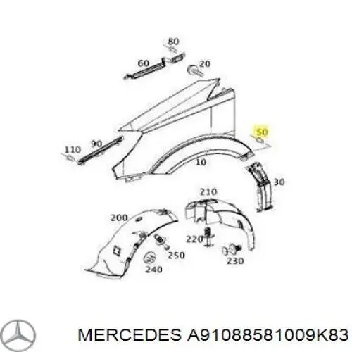 A9108858100 Mercedes Бампер передний в сборе