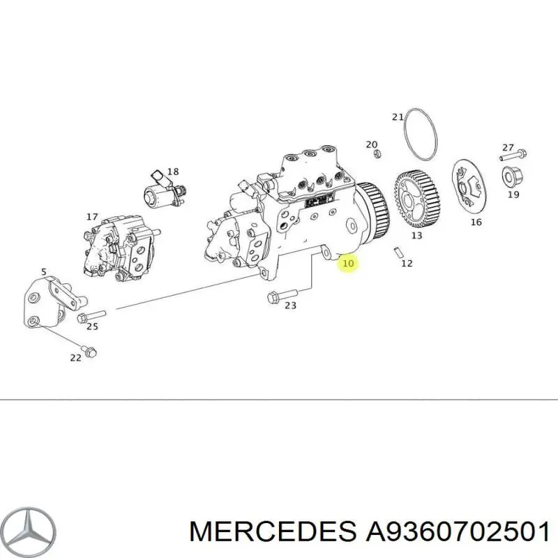 A9360702501 Mercedes 