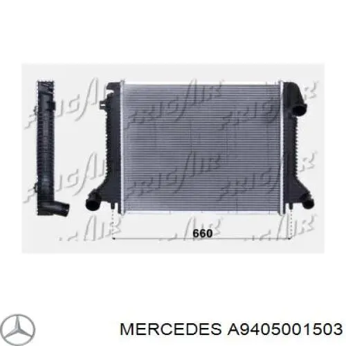 Радиатор A9405001503 Mercedes