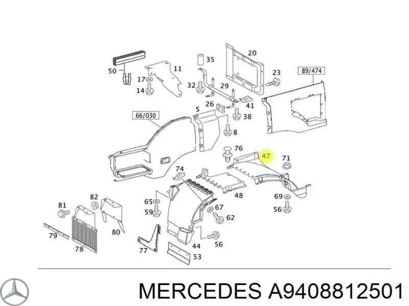 A9408812501 Mercedes 