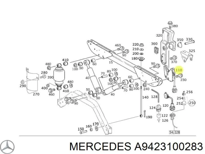 Замок кабины Mercedes A9423100283 цена, от 40.16 USD