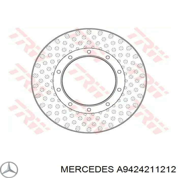 Тормоз дисковый передний Mercedes A9424211212 цена, от 138.33 USD