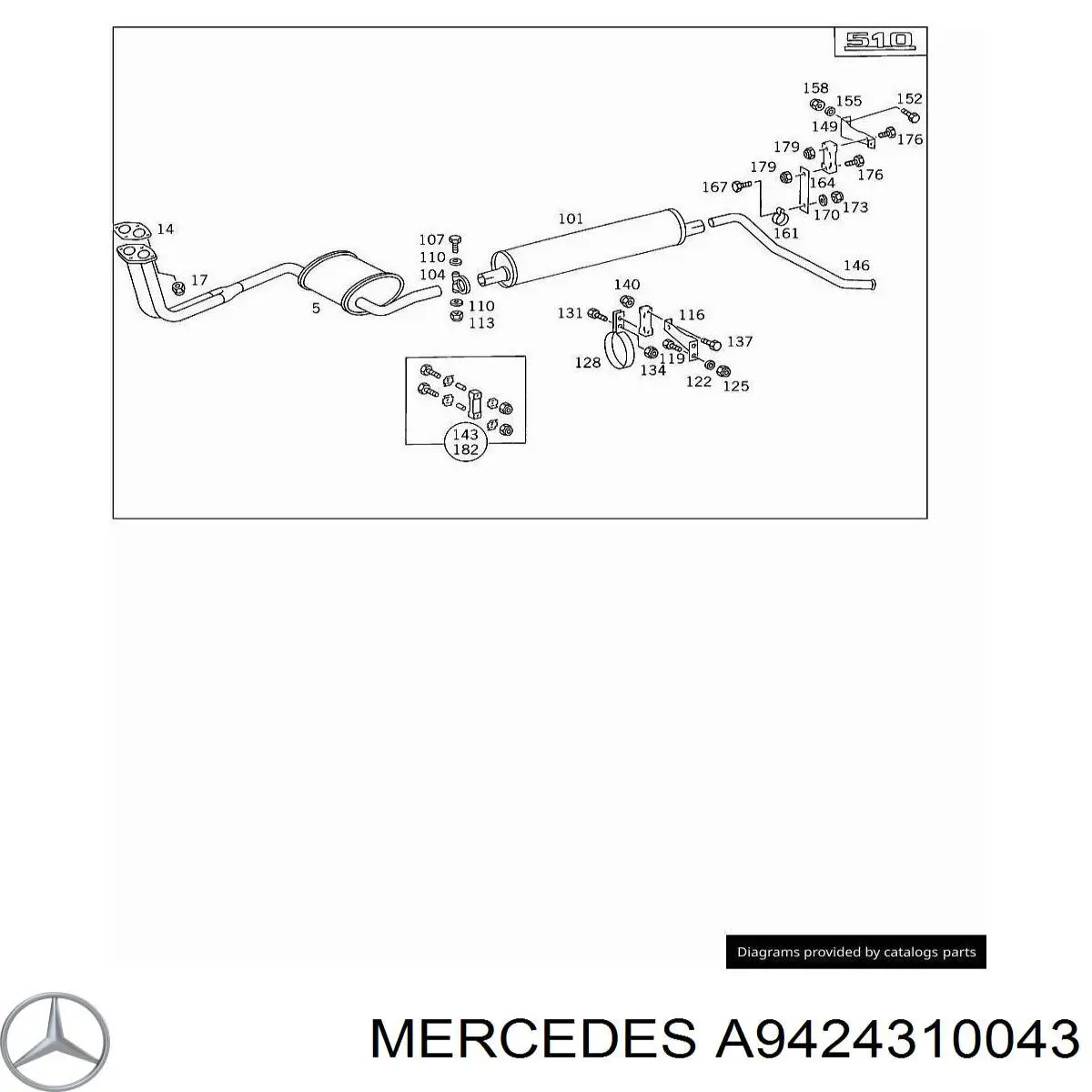 9424310043 Mercedes 