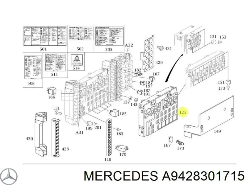  A9428301715 Mercedes