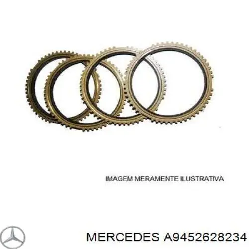 A9452628234 Mercedes Кольцо синхронизатора