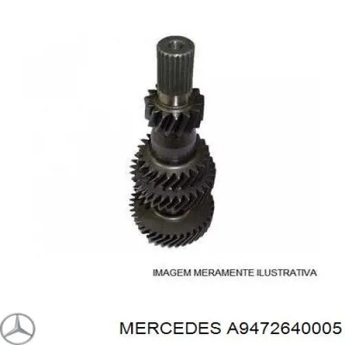 A9472640005 Mercedes Приводной вал промежуточный