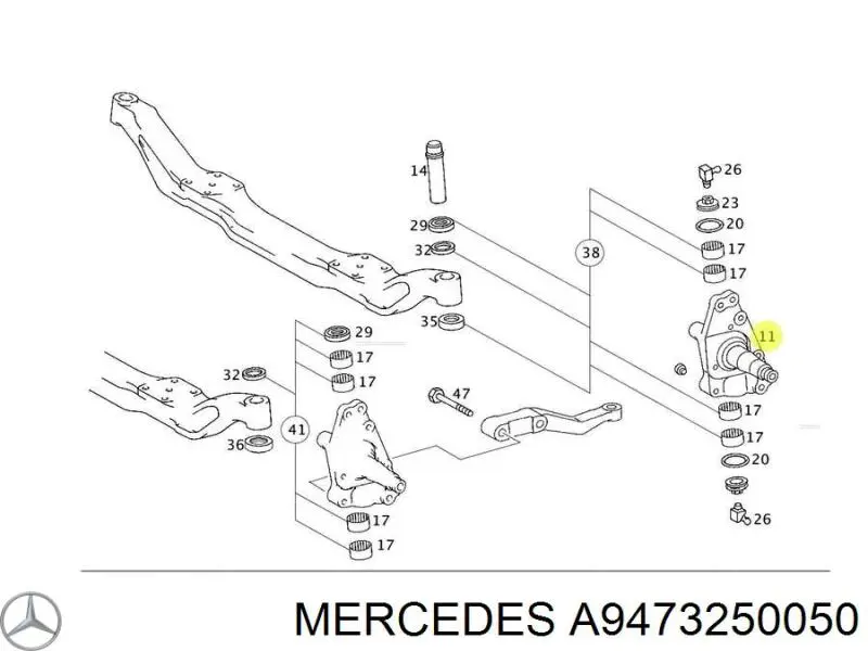 Купить A9473250050 Mercedes 