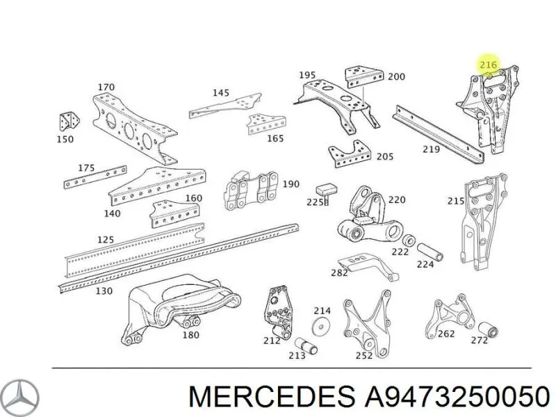  Mercedes A9473250050 цена, от 5.89 USD
