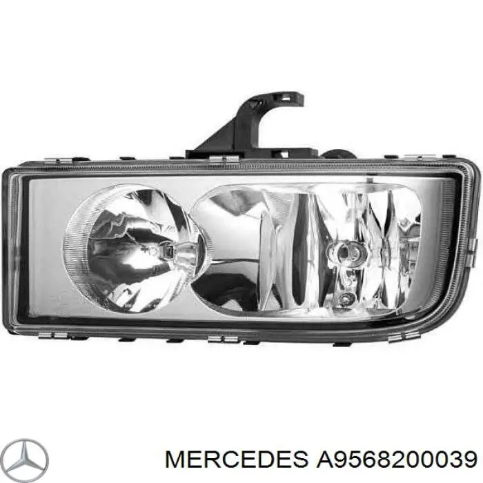 Лампа-фара, левая=правая Mercedes A9568200039 цена, от 89.41 USD