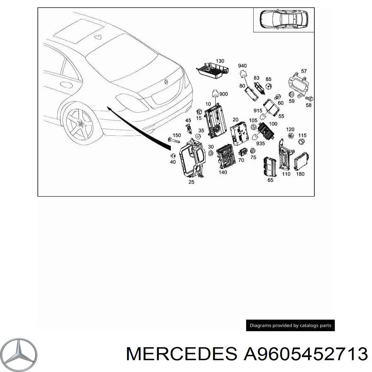 A9605450813 Mercedes Кнопки переднего левого стекло подъёмника