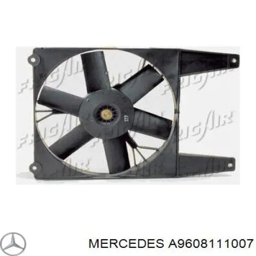 A9608111007 Mercedes Накладка зеркала заднего вида, левая