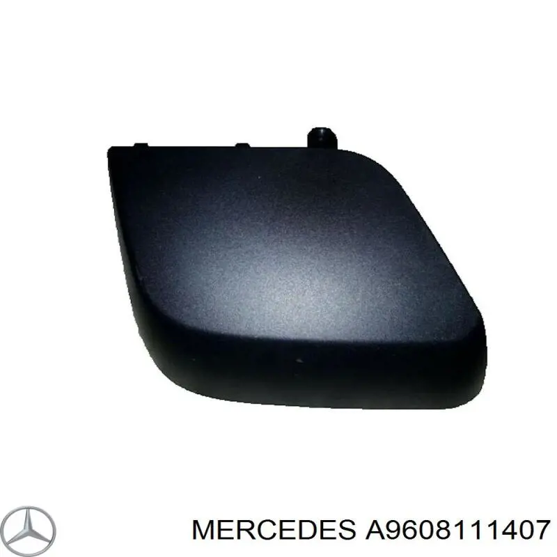 9608111407 Mercedes Накладка зеркала заднего вида, левая