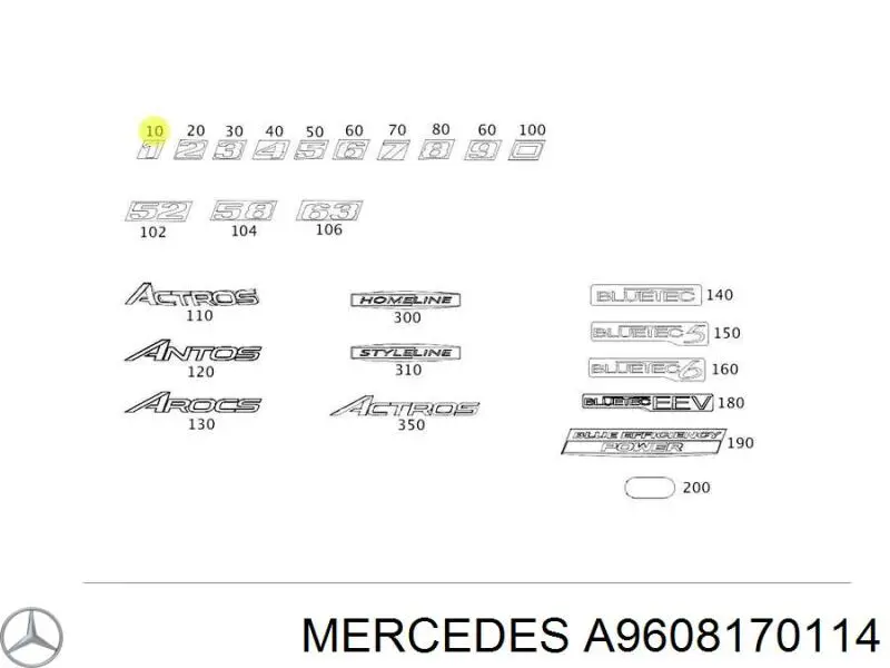 9608170114 Mercedes 