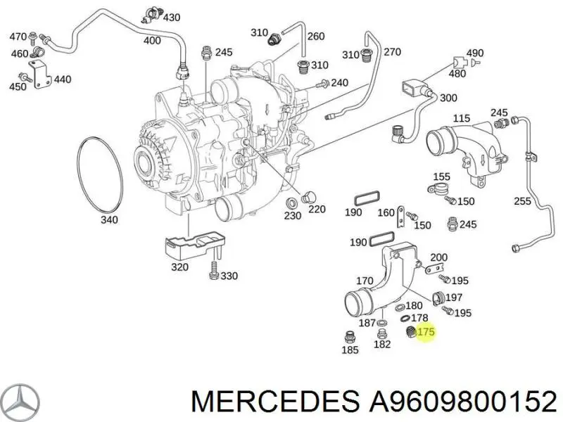 A9609800152 Mercedes 