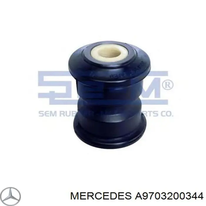 A9703200344 Mercedes bloco silencioso traseiro da suspensão de lâminas traseira
