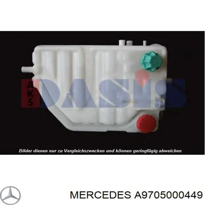 Купить A9705000449 Mercedes Водяной бачок системы охлаждения
