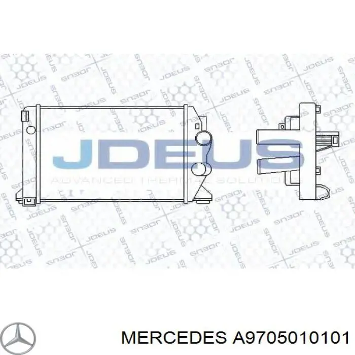 A9705010101 Mercedes Охладитель наддувочного воздуха