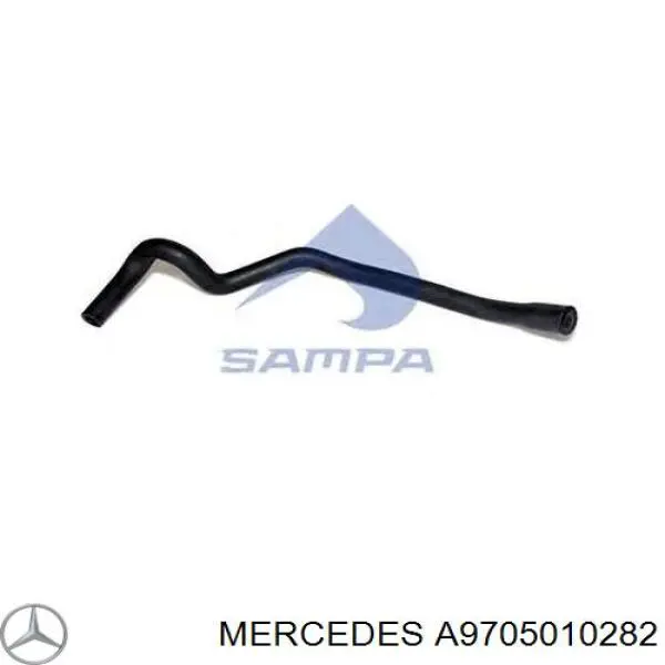 Патрубок системи охолодження A9705010282 Mercedes