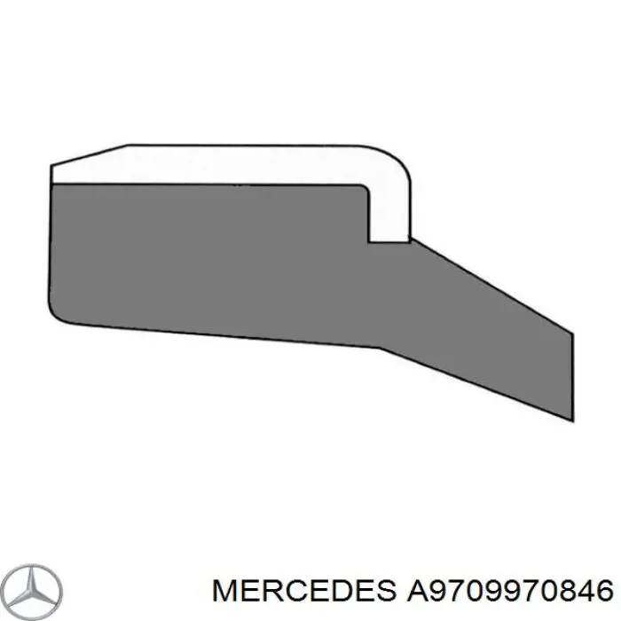 A9709970846 Mercedes сальник рулевой рейки/механизма (см. типоразмеры)