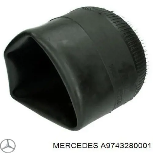 A9743280001 Mercedes Пневмоподушка моста