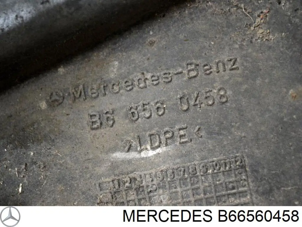 B66560458 Mercedes Комплект передних брызговиков