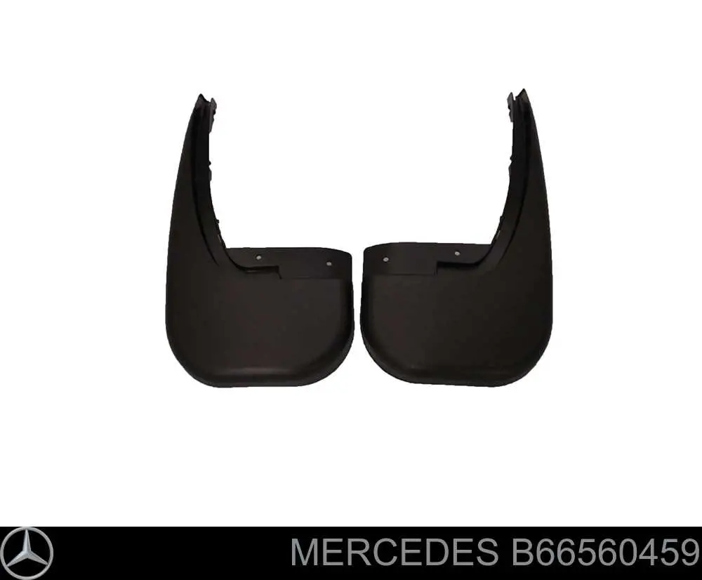 B66560459 Mercedes брызговики задние, комплект