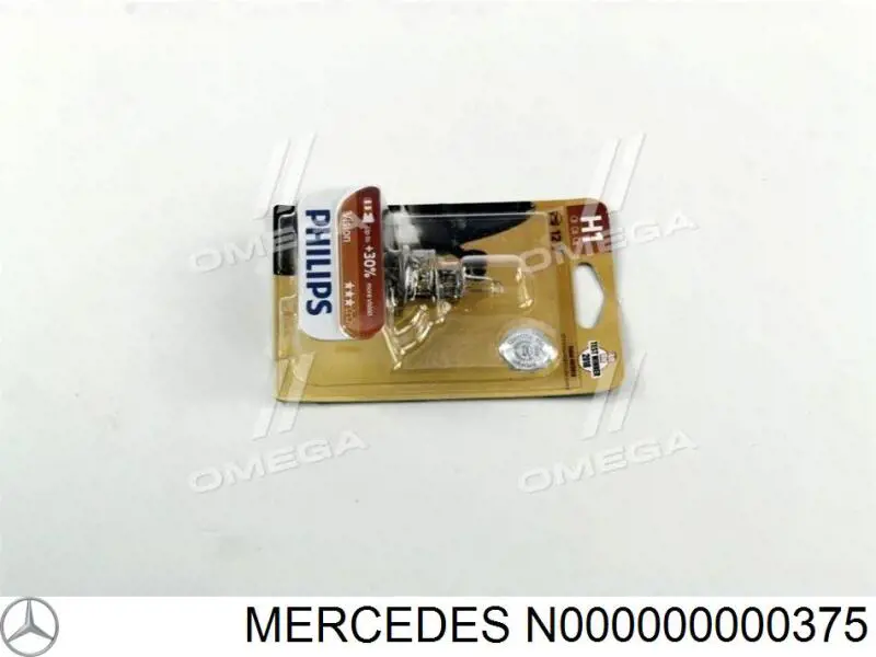 Лампочка галогенная N000000000375 Mercedes