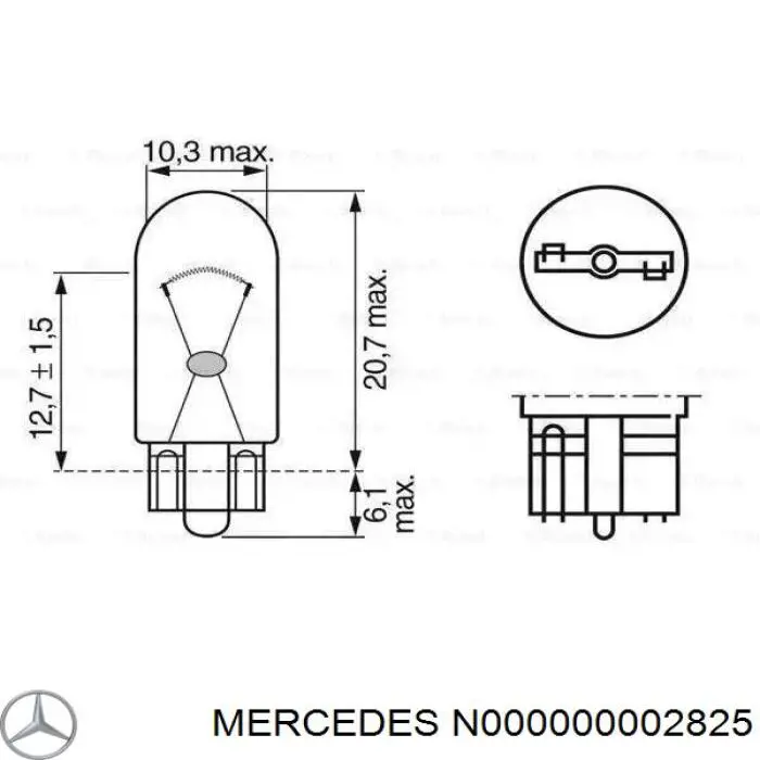  Mercedes N000000002825 цена, от 7.02 USD