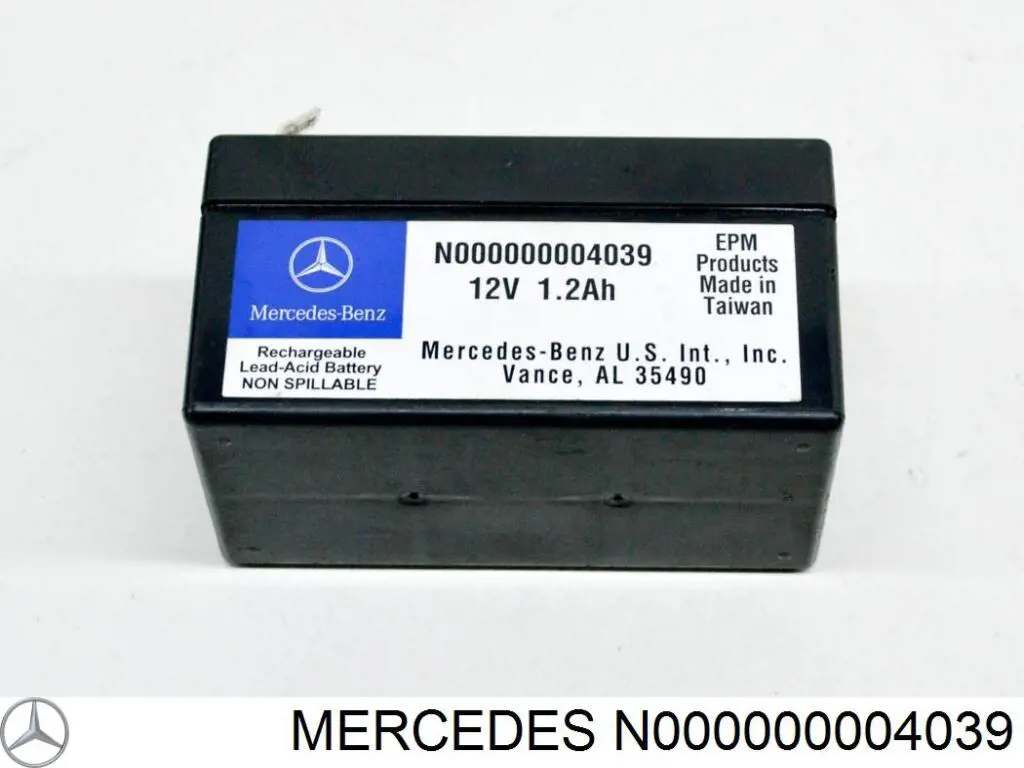 N000000004039 MERCEDES Batería original y equivalente