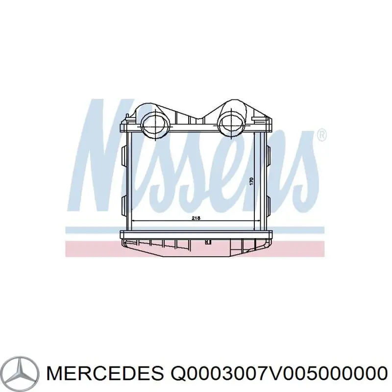 Q0003007V005000000 Mercedes интеркулер
