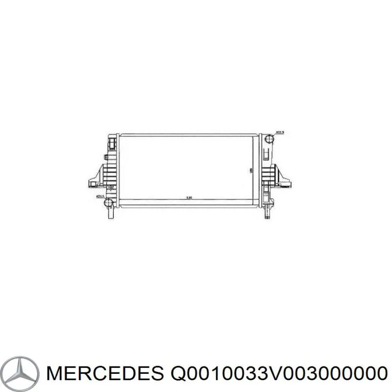 Радиатор Q0010033V003000000 Mercedes