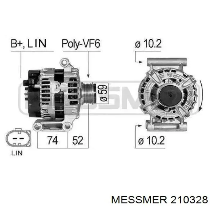 210328 Messmer Генератор автомобильный